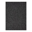 Deep Grey Woven Floor Mat in Dark Grey with Silver Accents