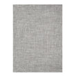 White/Silver Woven Floor Mat in Light Warm Silver Grey with Subtle White and Dark Greige Accents