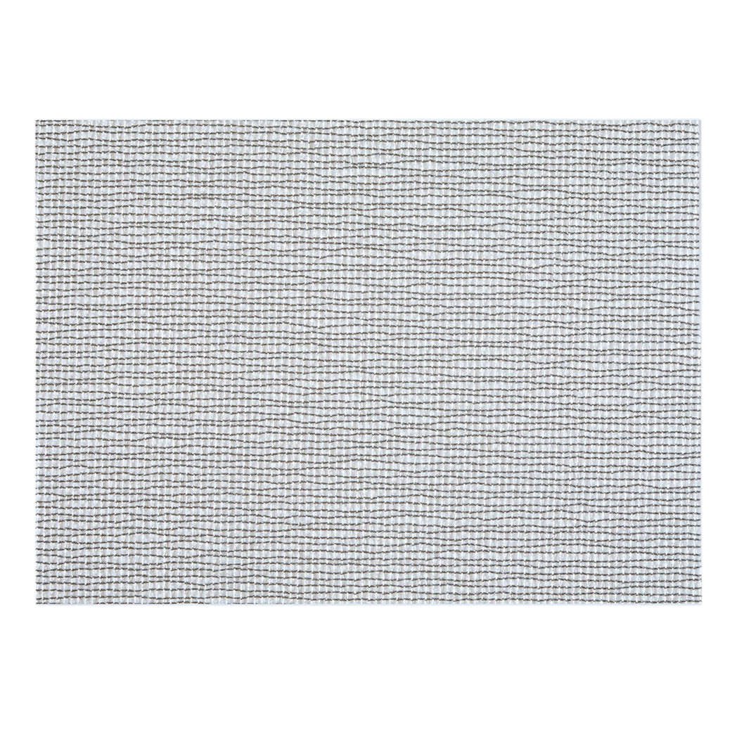 Silver Placemats in Mix of Muted Metallic Silver and Metallic White