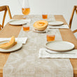 Detail image of Chilewich woven material showcasing texture, color, and pattern of the terrastrand yarn weave.