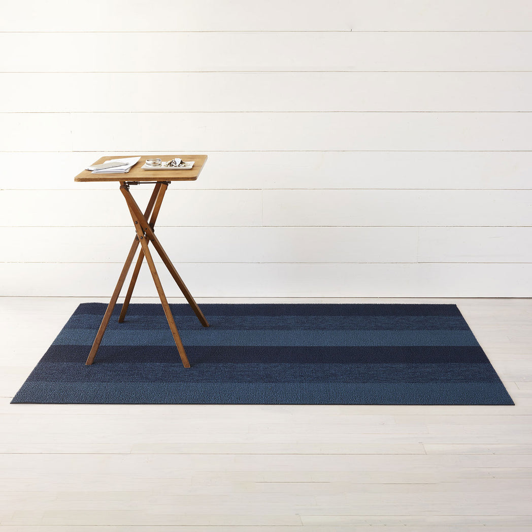 Marbled Stripe Shag Mats - Bay Blue Big Mat