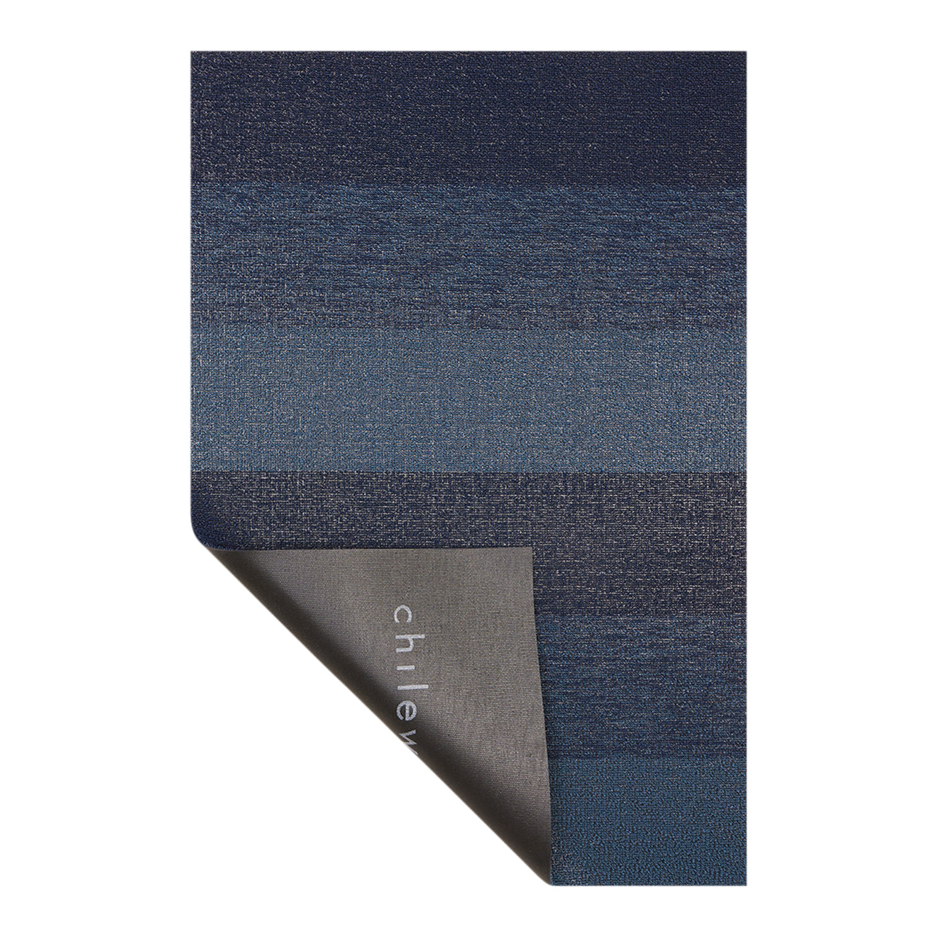 Marbled Stripe Shag Mats - Bay Blue