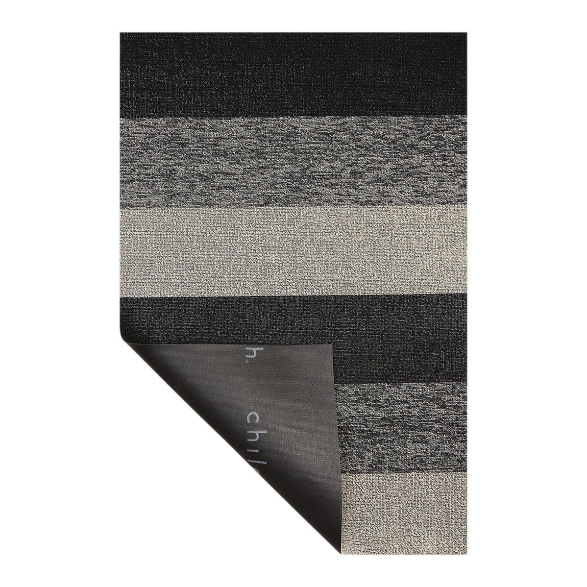 Marbled Stripe Shag Mats - Salt & Pepper
