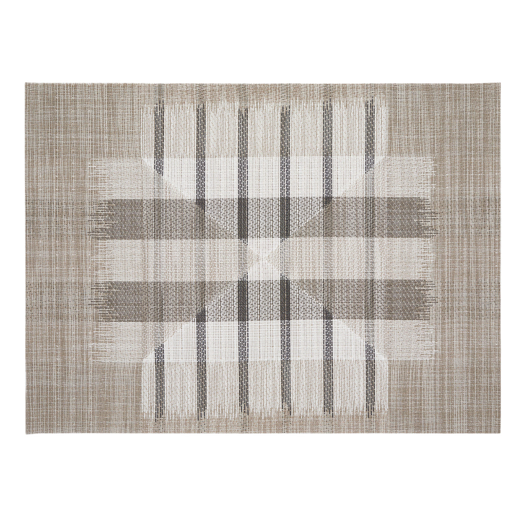 14" x 19" Placemats in Mix of Greige Tones, Dark Warm Grey and White