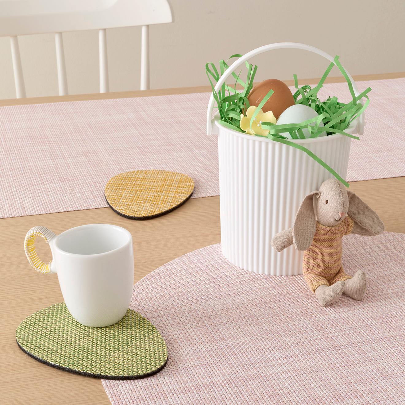 Mini Basketweave Placemats - Blush