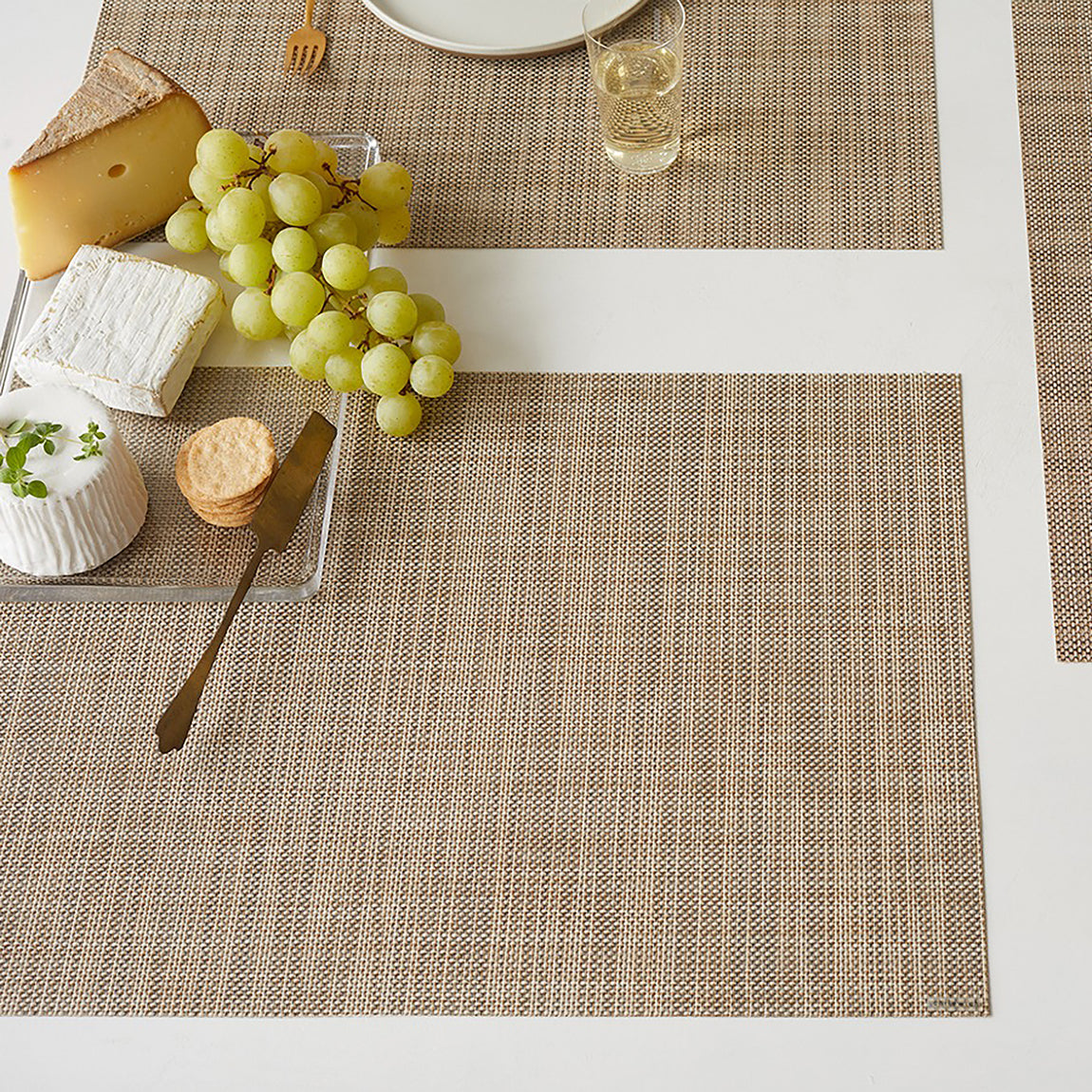 Mini Basketweave Placemats - Linen