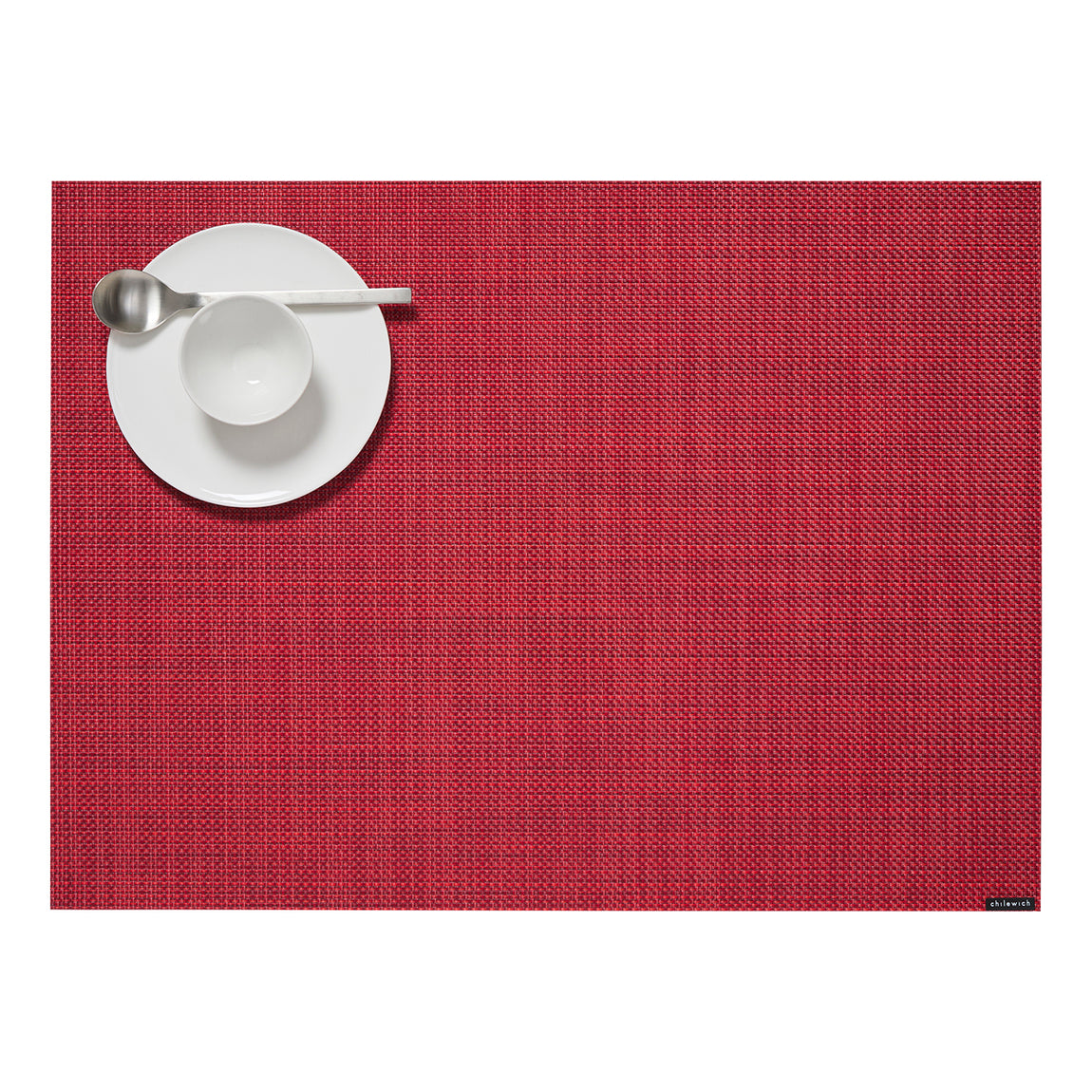 Mini Basketweave Placemats - Scarlet View 1