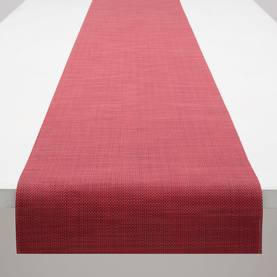 Mini Basketweave Table Runners - Scarlet