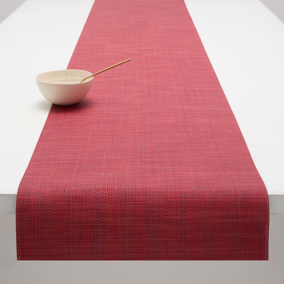 Mini Basketweave Table Runners - Scarlet View 1