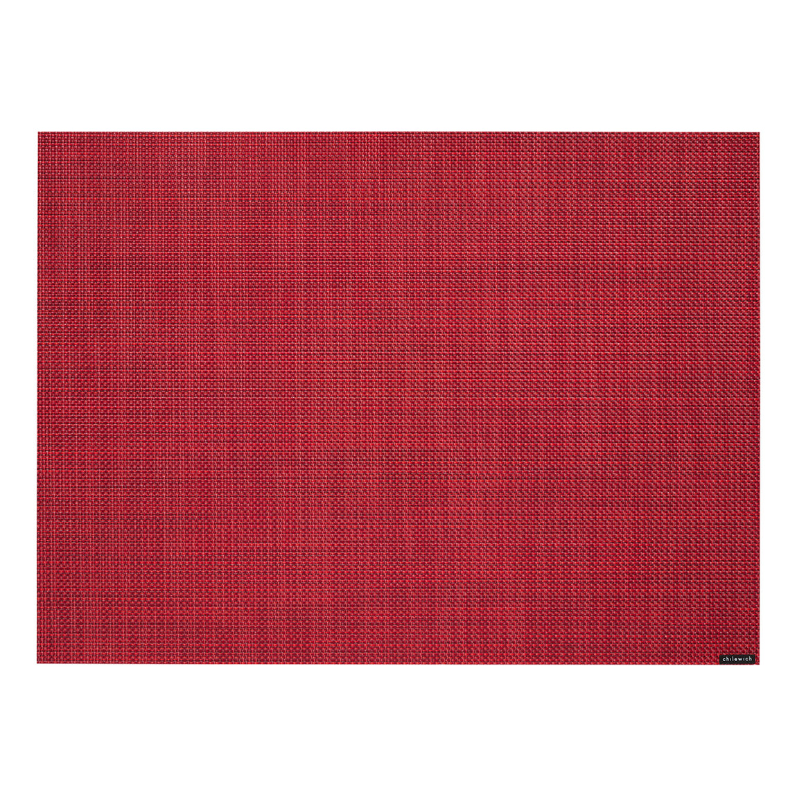 Mini Basketweave Placemats - Scarlet