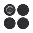 Set of 4 Coasters in Dark Neutral Black