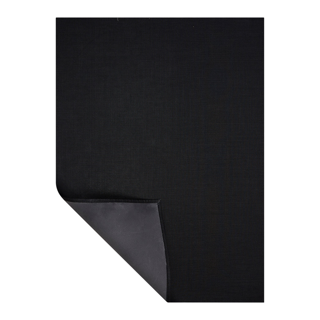Mini Basketweave Rugs - Black Corner