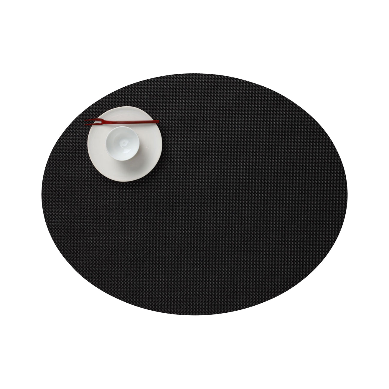 Oval Placemats in Dark Neutral Black
