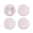 Set of 4 Coasters in Light Neutral Pink