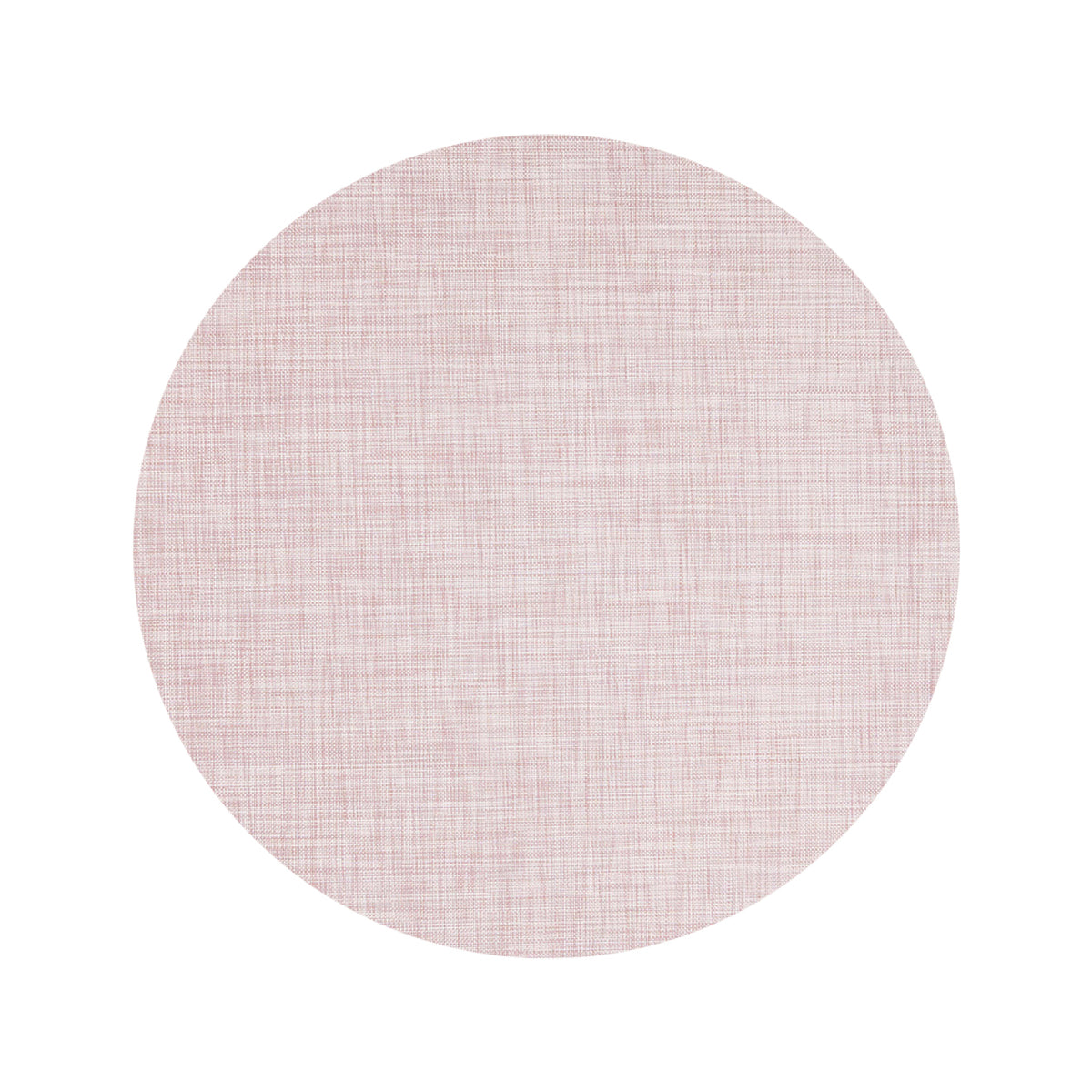 Round Woven Floor Mat in Light Neutral Pink