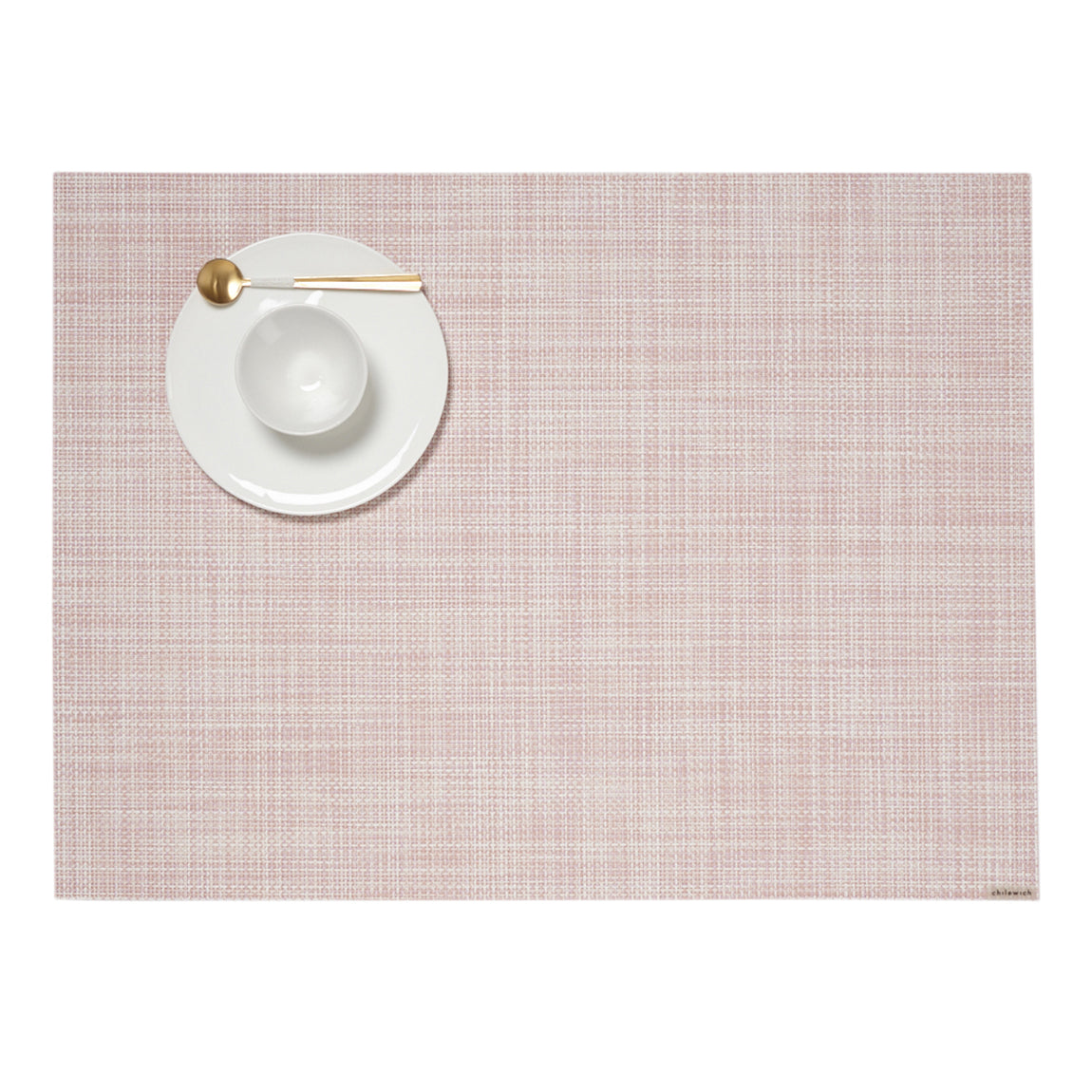 Mini Basketweave Placemats - Blush View 1