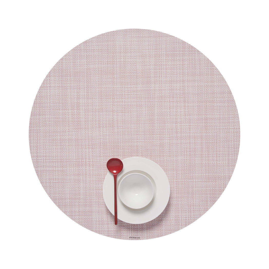 Mini Basketweave Placemats - Blush With Prop