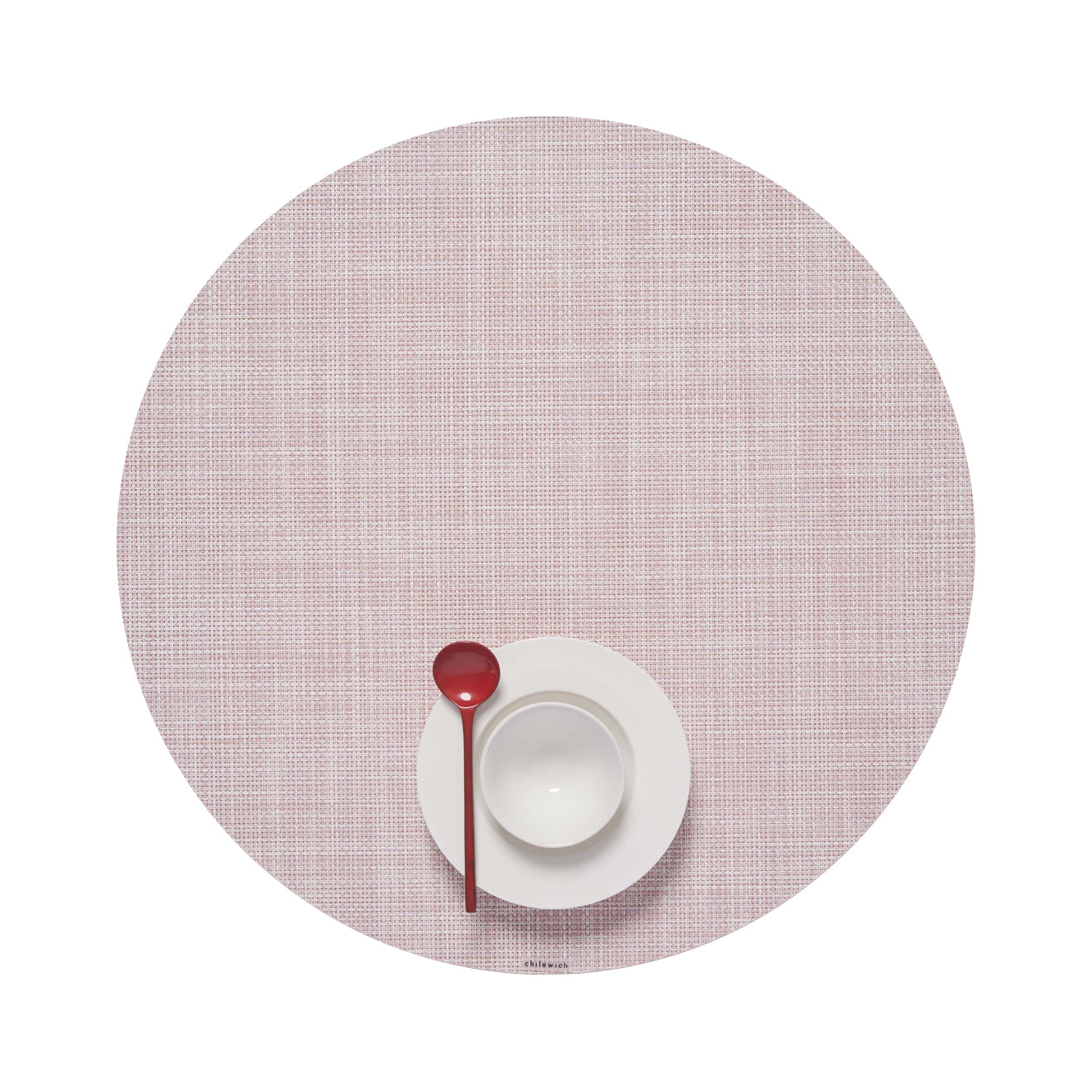 Mini Basketweave Placemats - Blush With Prop