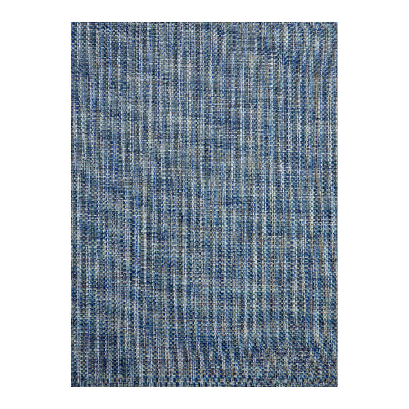 Chambray Woven Floor Mat in Mix of Midtone Blues, Cool Grey and White