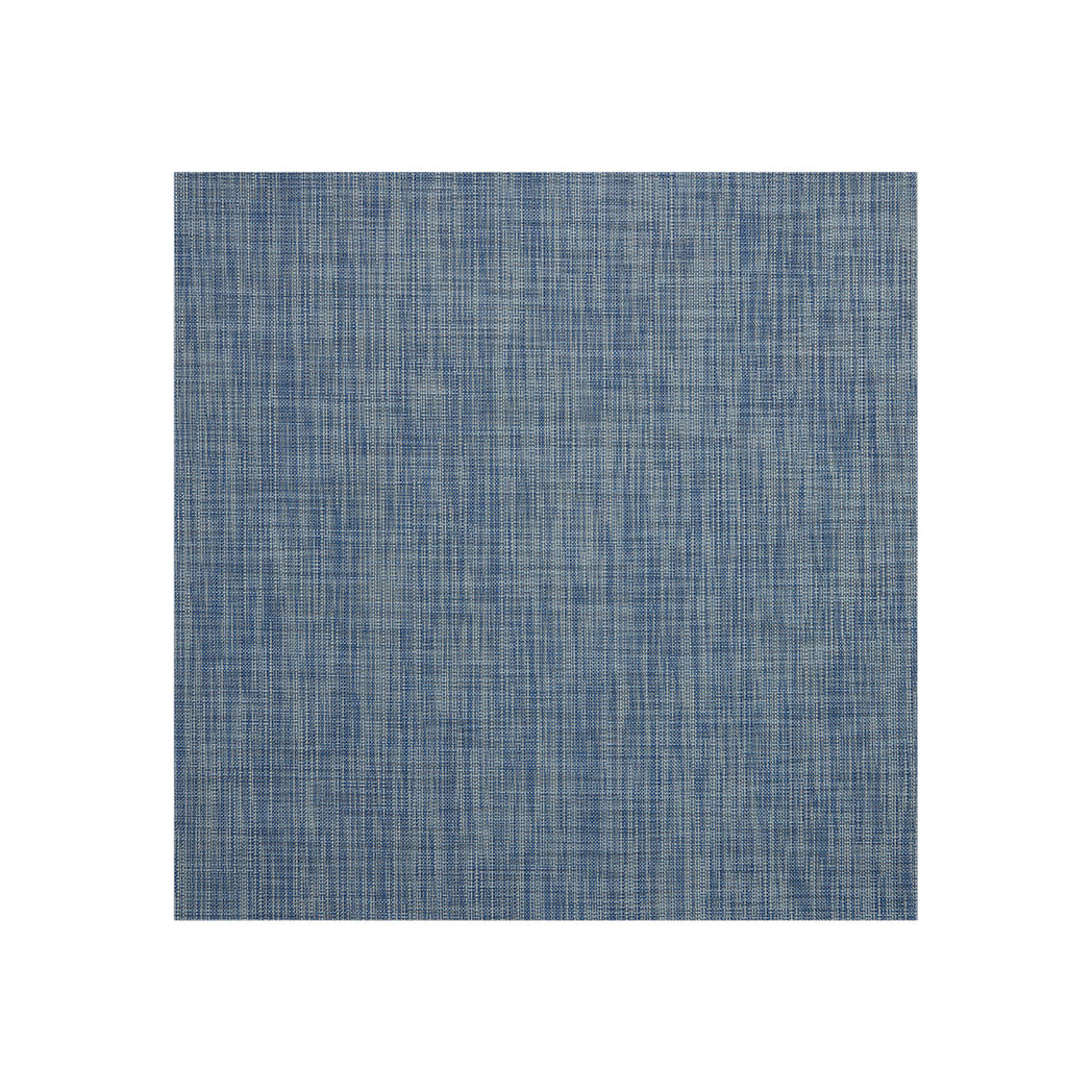 Chambray Woven Floor Mat in Mix of Midtone Blues, Cool Grey and White