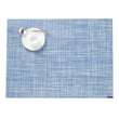 Chambray Placemats in Mix of Midtone Blues, Cool Grey and White