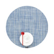 Mini Basketweave Placemats - Chambray With Prop