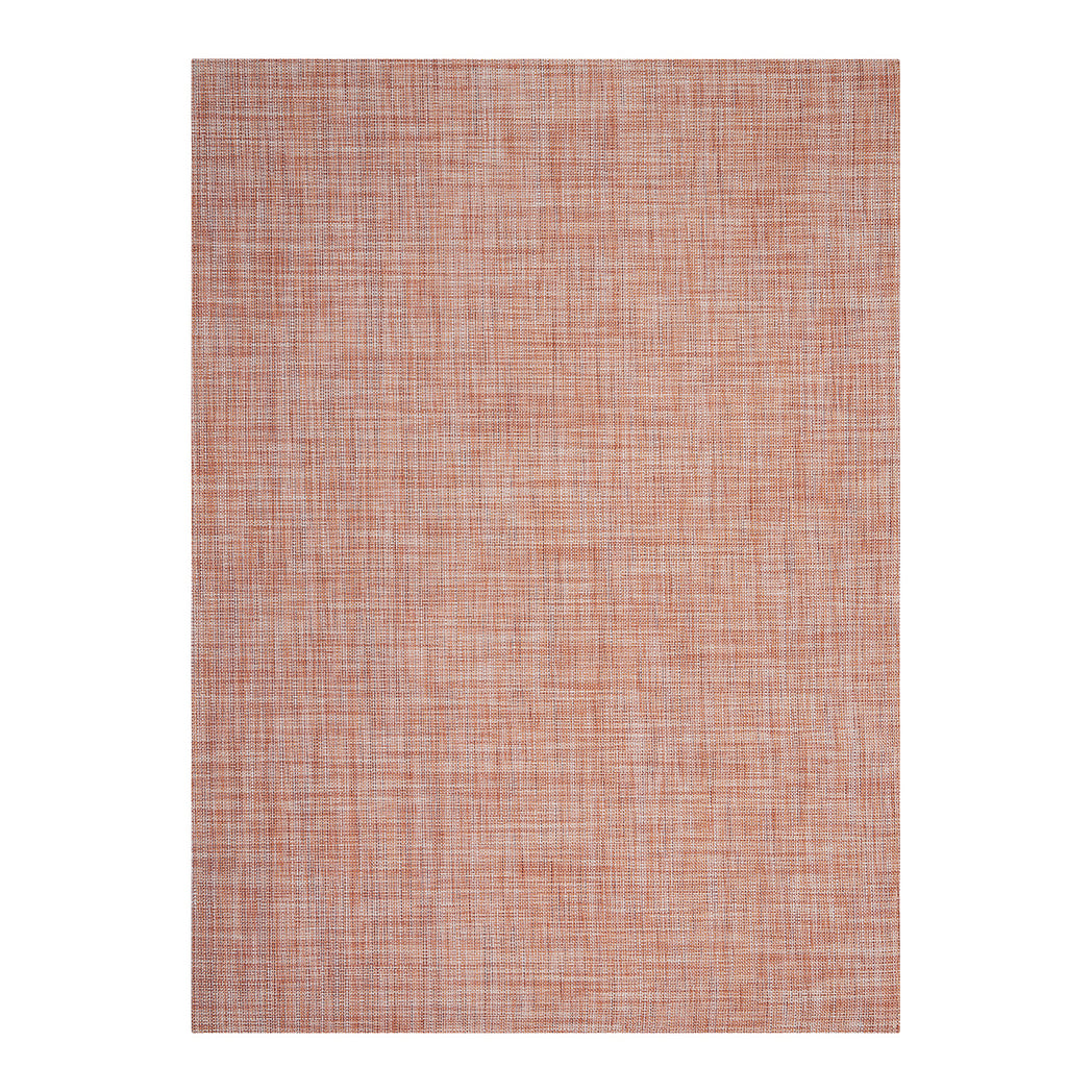 Cinnamon Woven Floor Mat in Mix of Dark and Light Pinks, Reds and Oranges