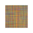 Chilewich Basketweave floor mat in Confetti, showcasing woven terrastrand yarn texture and modern design aesthetic.
