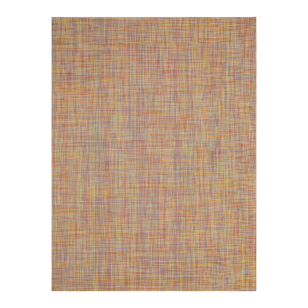 Confetti Woven Floor Mat in Vivid Multicolor with Yellow, Magenta, Dark Blue, Orange and White