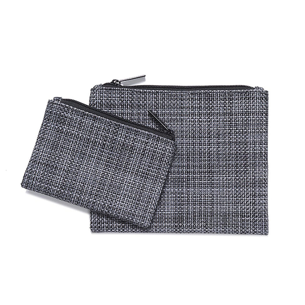 Small + Medium Bags in Mix of Midtone and Dark Cool Greys
