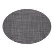 Oval Placemats in Mix of Midtone and Dark Cool Greys