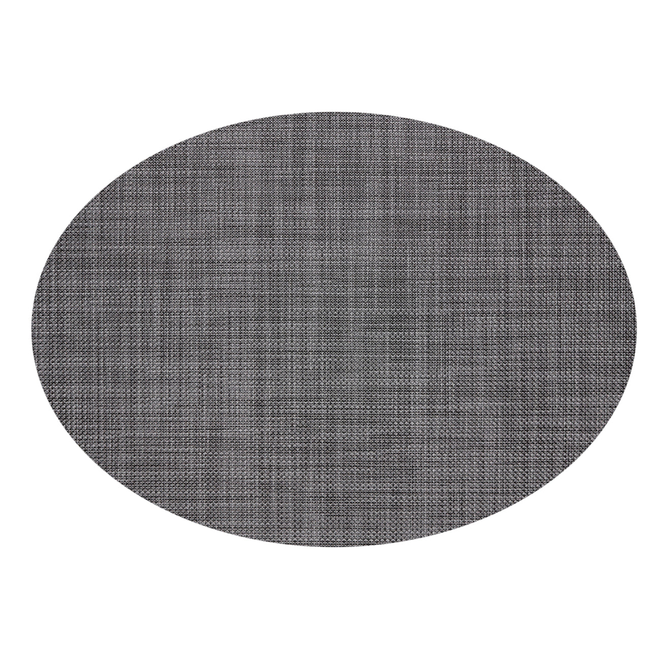 Oval Placemats in Mix of Midtone and Dark Cool Greys