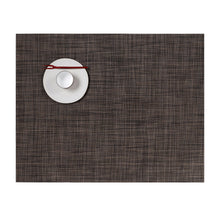 Dark Walnut Placemats in Mix of Dark Brown, Midtone Warm Brown and Metallic Silver