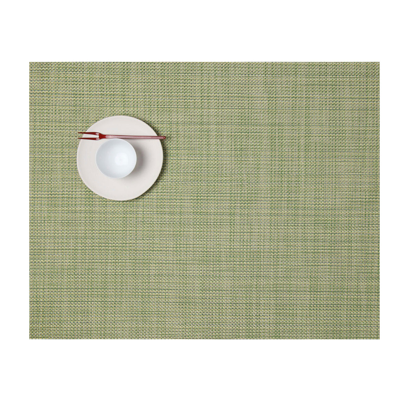 Dill Placemats in Vivid Light Yellow Green
