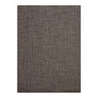Espresso Woven Floor Mat in Dark Neutral Brown with Black