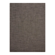 Espresso Woven Floor Mat in Dark Neutral Brown with Black
