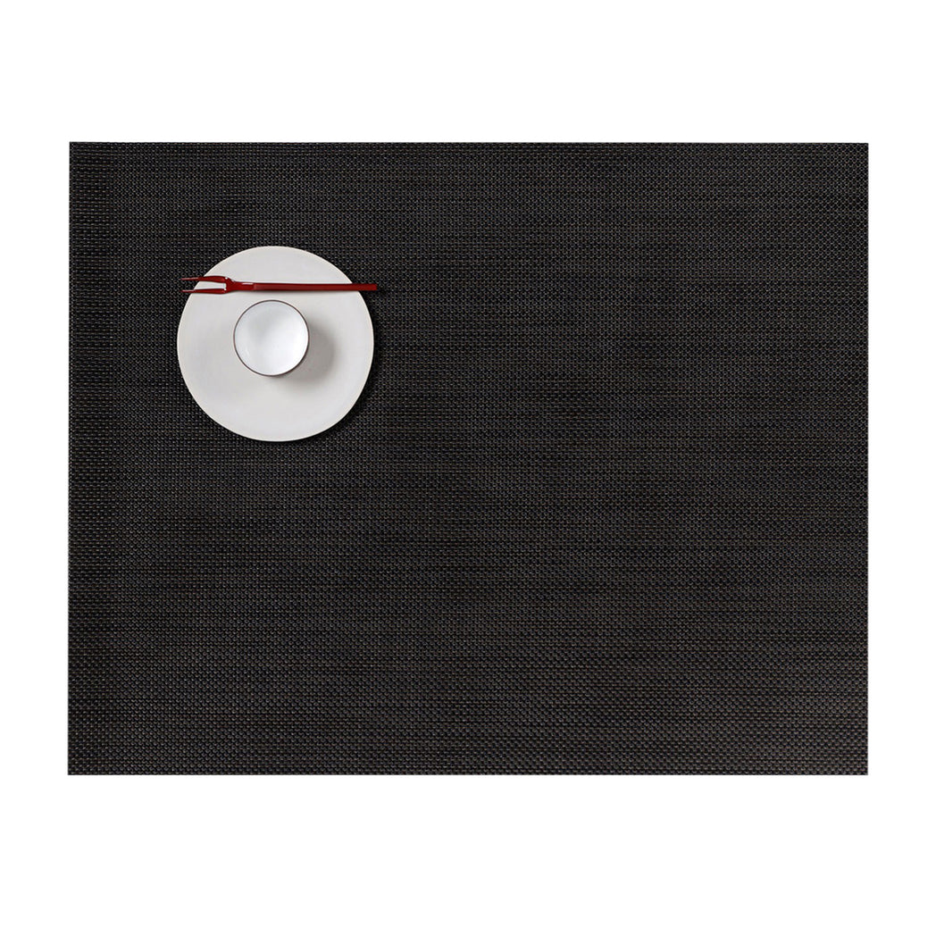 Espresso Placemats in Dark Neutral Brown with Black