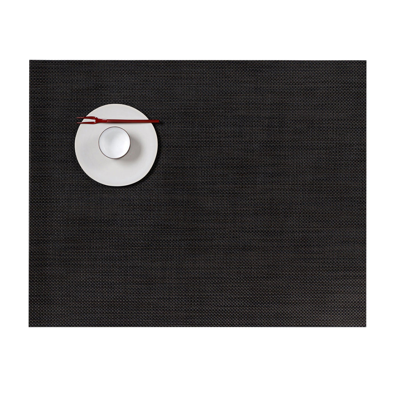Espresso Placemats in Dark Neutral Brown with Black