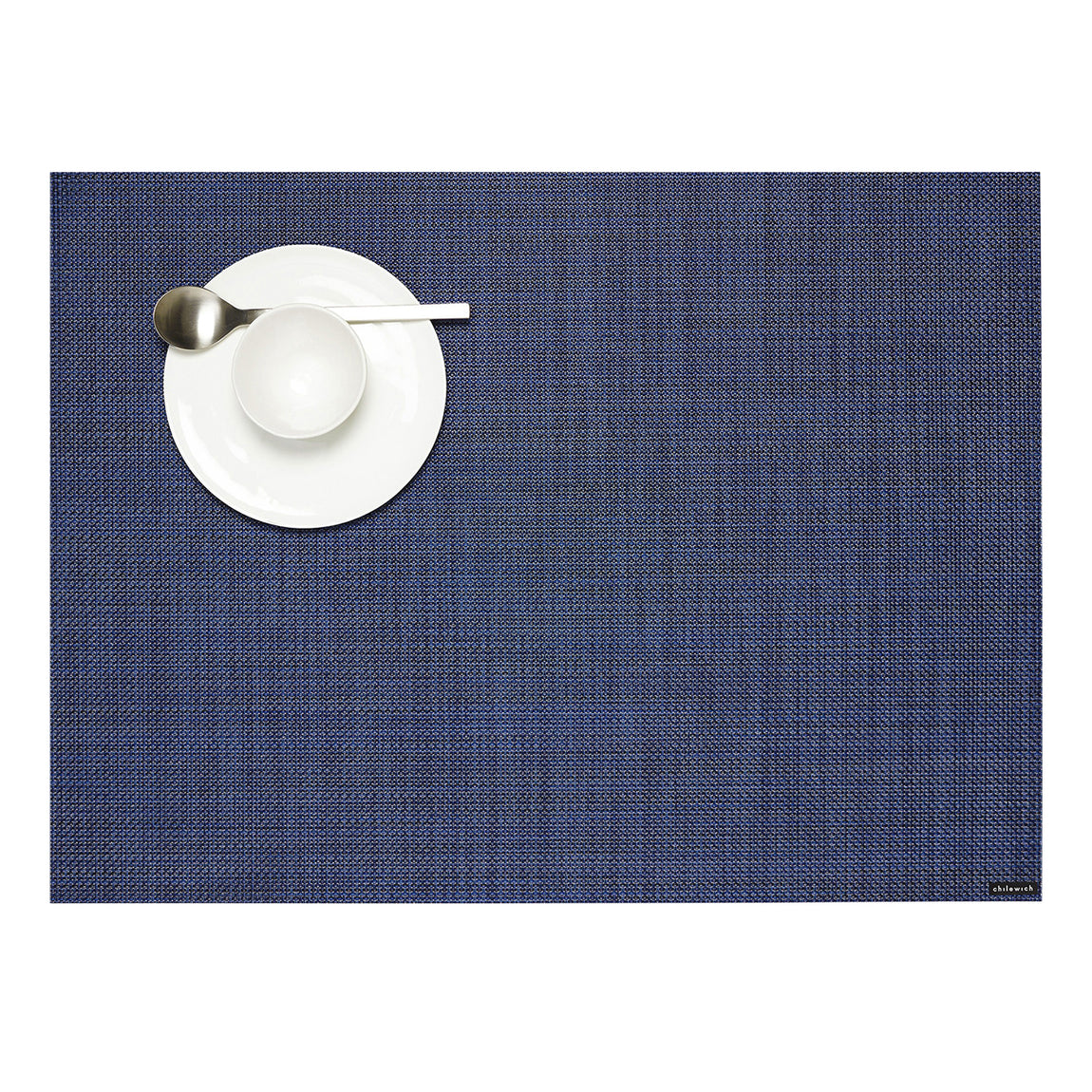 Mini Basketweave Placemats - Indigo View 1