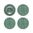 Set of 4 Coasters in Midtone Cool Green