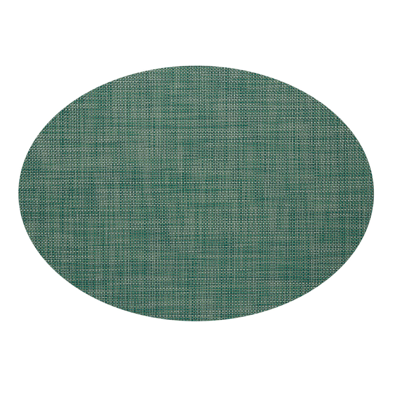 Oval Placemats in Midtone Cool Green 
