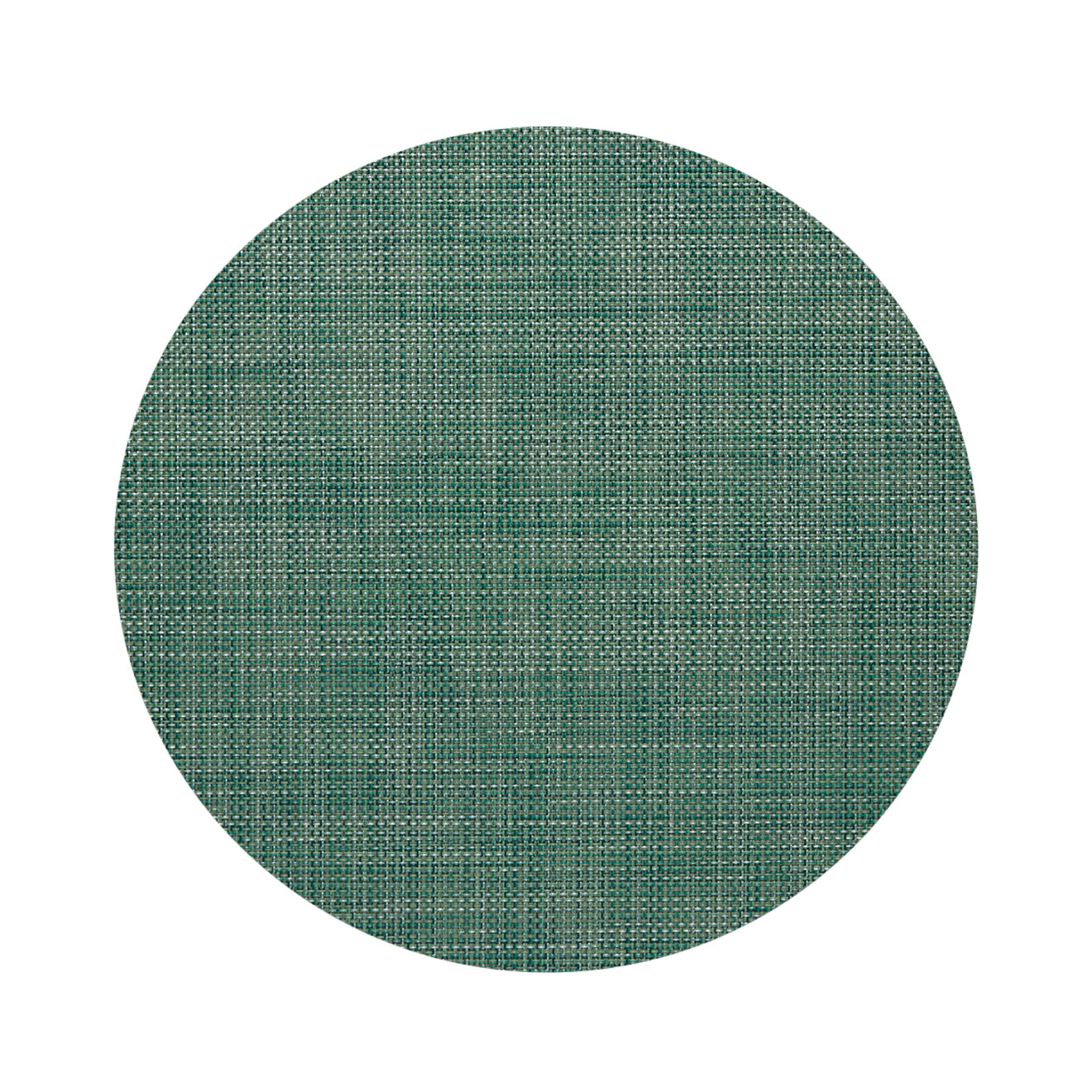 Round Placemats in Midtone Cool Green 