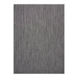 Light Grey Woven Floor Mat in Midtone Warm Silver with Black