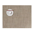 Linen Placemats in Light Warm Beige With Subtle Dark Beige Accents