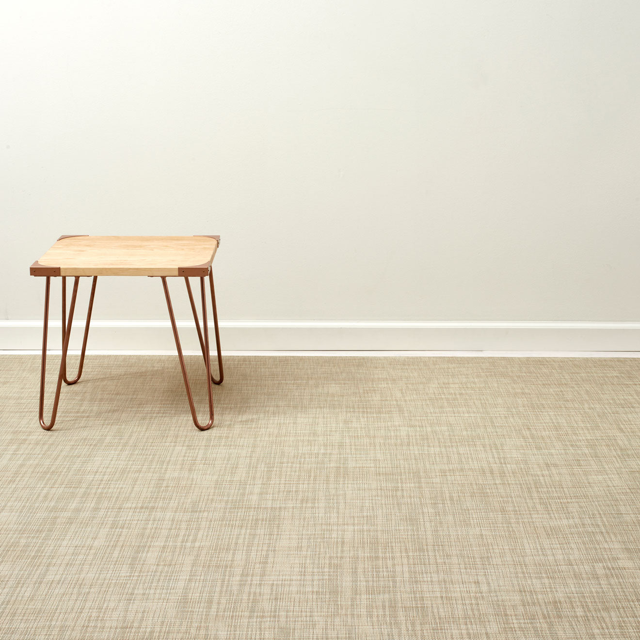 Mini Basketweave Rugs - Linen with Prop