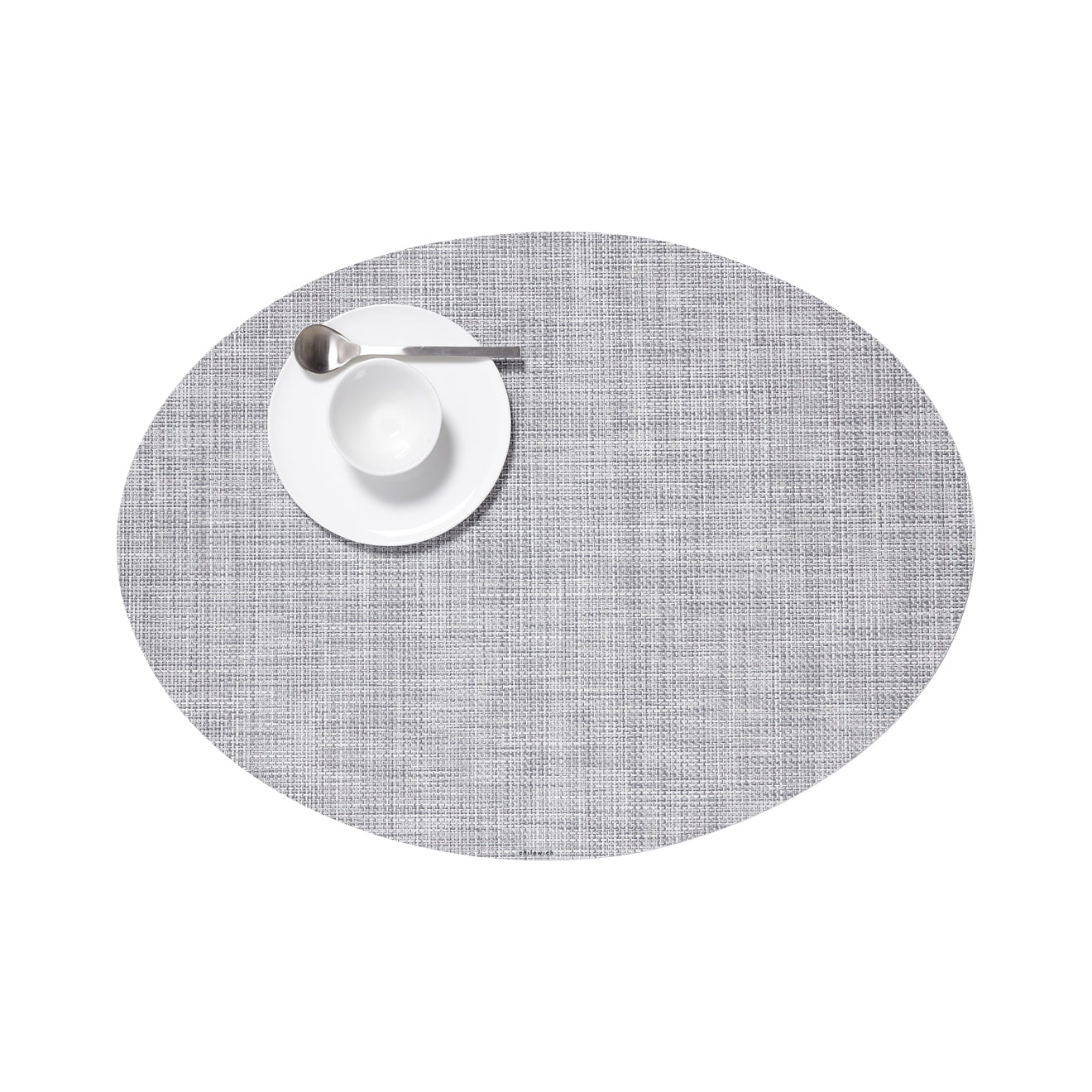 Oval Placemats in Light Cool Grey
