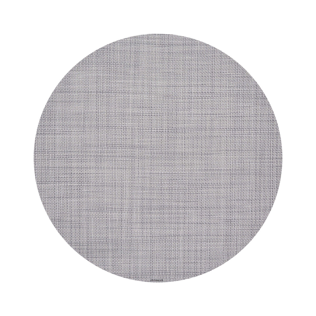 Round Placemats in Light Cool Grey