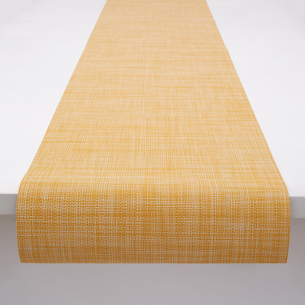 Mini Basketweave Table Runners - Ochre With Prop