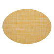 Oval Placemats in Muted Midtone Yellow