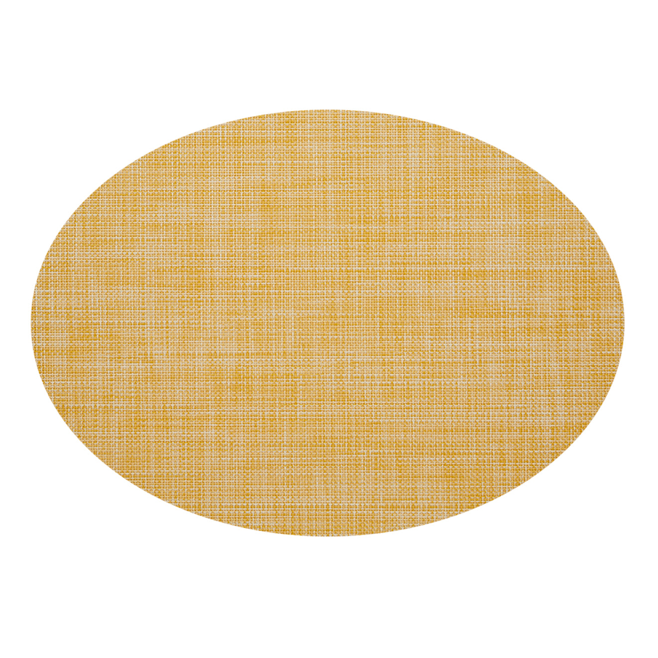 Oval Placemats in Muted Midtone Yellow